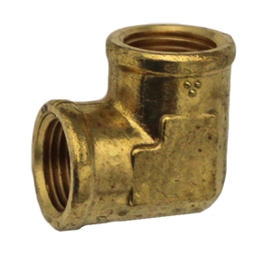 BRASS PIPE ELBOW 1/2" FEMALE X 1/2" FEMALE