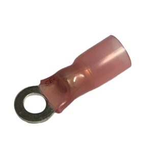 TERMINAL RING HEAT SHRINK 8 GAUGE 1/4" STUD