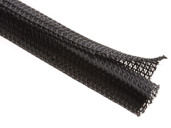LOOM SPLIT BRAIDED SLEEVE 1" 50 FT PER BOX BLACK