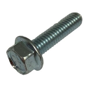 HEX FLANGE BOLT SERRATED UNC ZINC 3/8"-16 X 1" GR 8