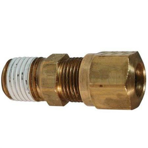 BRASS AIR BRAKE MALE CONNECTOR 3/4" TUBE X 3/4" PIPE