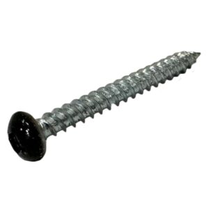 SHEET METAL SCREW QUAD DR PAN HD #8 X 2" BLACK