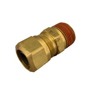 BRASS AIR BRAKE MALE CONNECTOR 1/4" TUBE X 1/4" PIPE