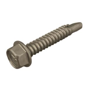 TEK SCREW HEX WASHER HD #8 X 1" STAINLESS