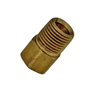 BRASS MALE INVERTED FLARE CONNECTOR 3/16" TUBE X 1/8" PIPE