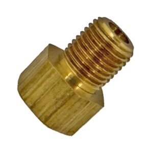 BRASS MALE INVERTED FLARE CONNECTOR 3/8" TUBE X 1/4" PIPE