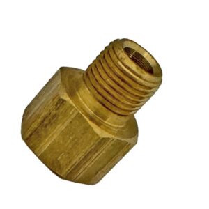 BRASS MALE INVERTED FLARE CONNECTOR 5/16" TUBE X 1/8" PIPE