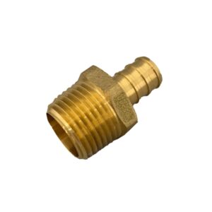 BRASS PEX MALE ADAPTER 1/2" PEX BARB X 1/2" MALE PIPE THREAD