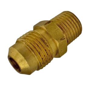 SAE 45 DEGREE FLARE MALE CONNECTOR 3/8" TUBE X 1/4" MALE PIPE
