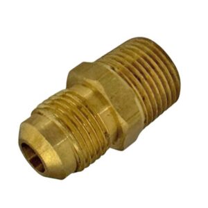 SAE 45 DEGREE FLARE MALE CONNECTOR 3/8" TUBE X 3/8" MALE PIPE