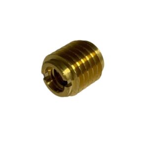 KNIFE THREAD INSERT UNC 1/4"-20 BRASS 1/2" LONG