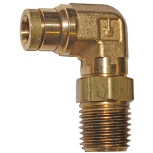 PRESTOMATIC BRASS MALE 90 DEGREE ELBOW SWIVEL 3/4" TUBE 1/2" PIPE