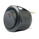 ROCKER SWITCH LED SINGLE POLE ON/OFF RED DOT