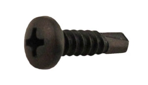 TEK SCREW PHILLIPS PAN HEAD #8 X 1-1/4" BLACK