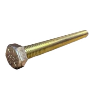 HEX CAP SCREW BOLT 3/8-16" X 2" GR 8 ZINC FULL THREAD