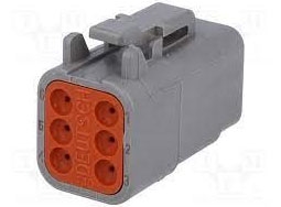 DEUTSCH SOCKET HOUSING 6 CAVITY