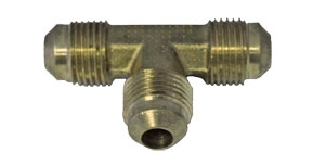 SAE 45 DEGREE FLARE UNION TEE 3/8" TUBE