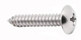 SHEET METAL SCREW PHIL TRUSS HD #10 X 1" STAINLESS