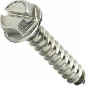 SHEET METAL SCREW SLOTTED HEX WASHER HD #14 X 1-1/2" STAINLESS