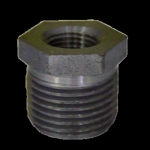 BLACK PIPE BUSHING 2" MALE X 1-1/2" FEMALE