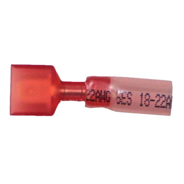 TERMINAL MALE FULL HEAT SHRINK 18-22 GAUGE .187" TAB