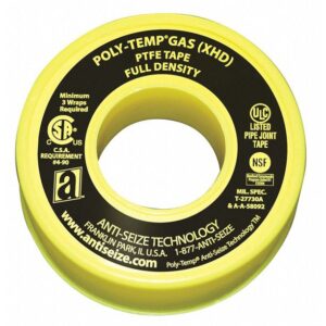 YELLOW 3/4 IN PTFE GAS LINE SEALANT TAPE