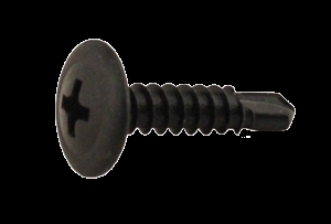 TEK SCREW RND WASHER HD PHILLIPS #8 X 1-5/8" BLACK