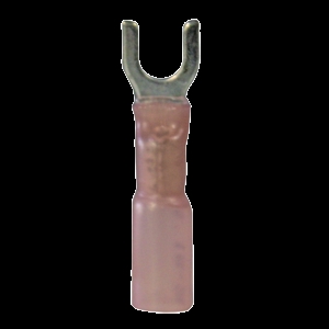 TERMINAL SPADE HEAT SHRINK 18-22 GAUGE #8 STUD