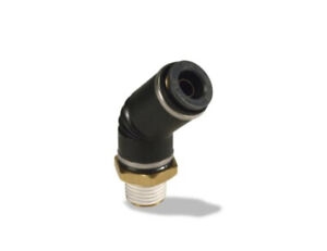90 MALE SWIVEL ELBOW 1/8" P X 1/8" T PUSH LOCK  5/PACK