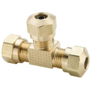 BRASS AIR BRAKE UNION 90° ELBOW 1/4"