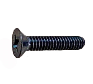 MACHINE SCREW FLAT HEAD PHILLIPS 1/4"-20 X 2" BLACK ZINC