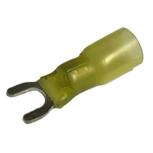 TERMINAL SPADE HEAT SHRINK 10-12 GAUGE #8 STUD