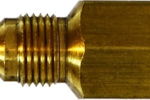 SAE 45 DEGREE FLARE MALE CONNECTOR 1/4" TUBE X 3/8" MALE PIPE