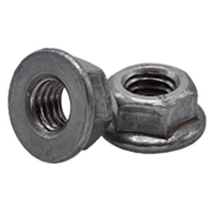 HEX FLANGE NUT METRIC ZINC M10-1.25 NON SERRATED