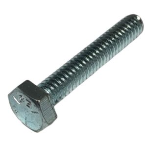 HEX CAP SCREW BOLT UNC ZINC FULLY THREADED 1/4"-20 X 1-1/2" GR 5