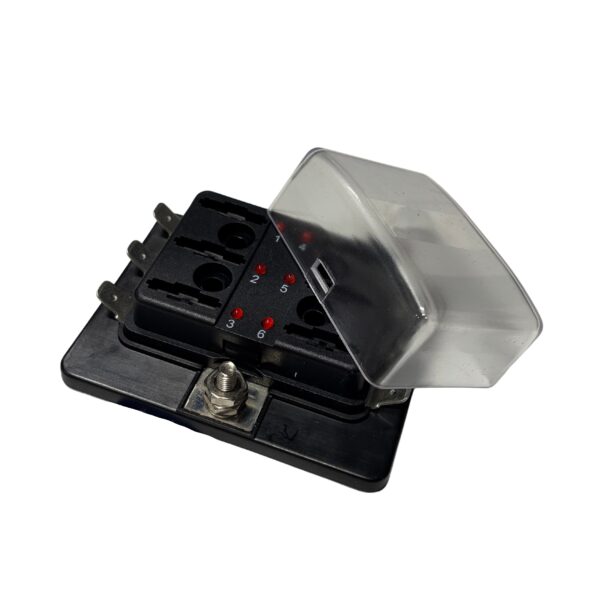 FUSE BLOCK ATO/ATC 6 GANG W/COVER