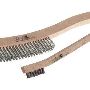 SMALL CLEANING SCRATCH BRUSH PLASTIC HANDLE