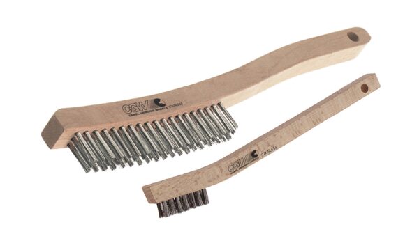 SMALL CLEANING SCRATCH BRUSH PLASTIC HANDLE