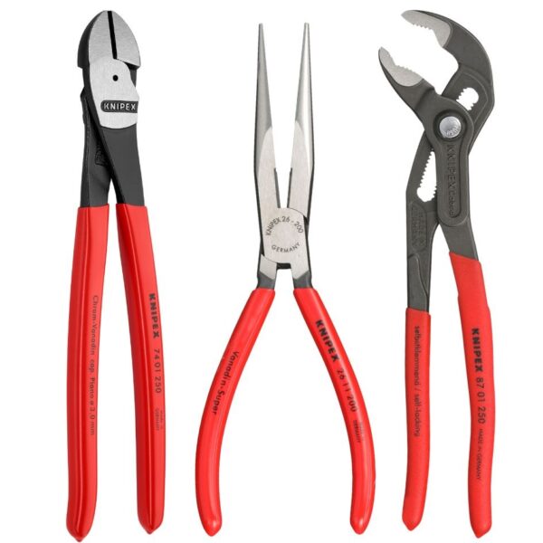 KNIPEX UNIVERSAL PLIERS SET W/ COBRA PLIERS