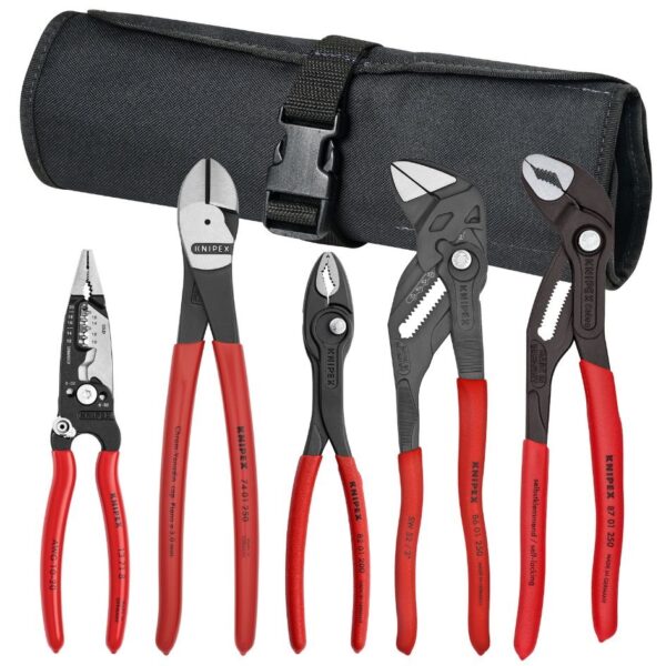 KNIPEX CORE PLIERS SET IN TOOL ROLL