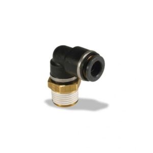 VELVAC PUSH LOCK AIR BRAKE MALE 90 DEG SWIVEL ELBOW 1/4" T X 3/8" P