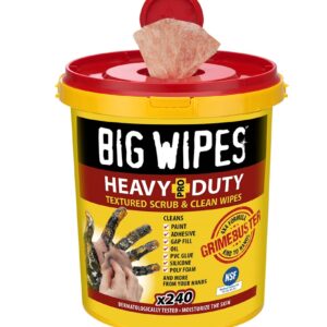 BIG WIPES HEAVY-DUTY PRO+ HAND WIPES 240 WIPE BUCKET